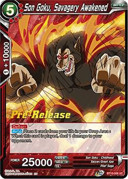 Son Goku, Savagery Awakened BT10-006 Uncommon