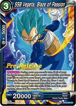 SSB Vegeta, Blaze of Passion BT10-040 Uncommon