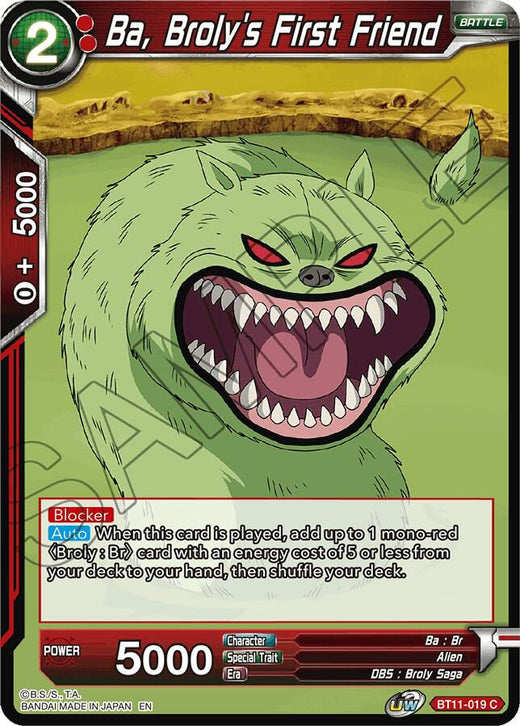Ba, Broly's First Friend BT11-019 Common