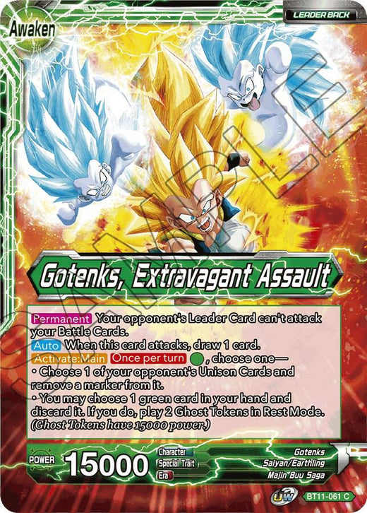 Gotenks // Gotenks, Extravagant Assault BT11-061 Common