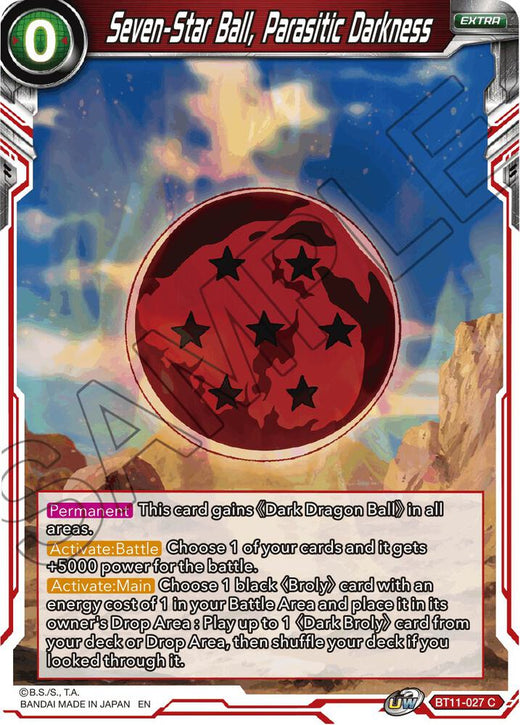 Seven-Star Ball, Parasitic Darkness BT11-027 Common