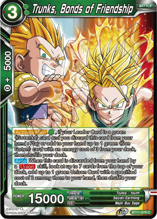 Trunks, Bonds of Friendship BT11-079 Common
