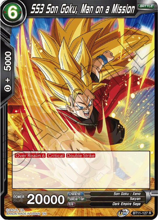 SS3 Son Goku, Man on a Mission BT11-127 Rare