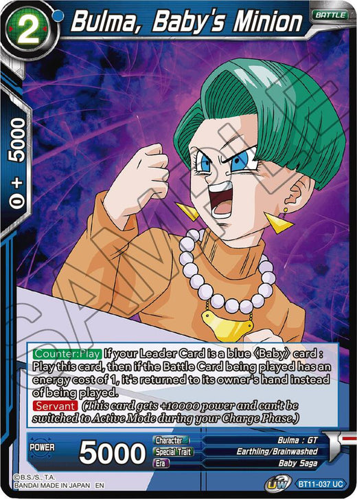 Bulma, Baby's Minion BT11-037 Uncommon