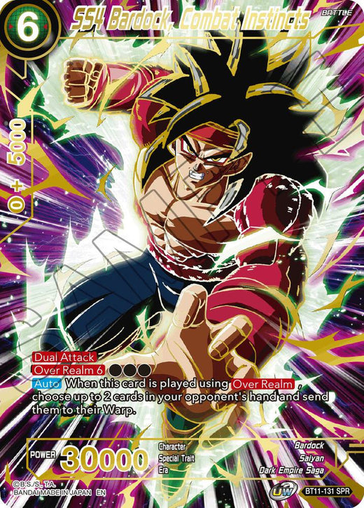 SS4 Bardock, Combat Instincts (SPR) BT11-131 Special Rare