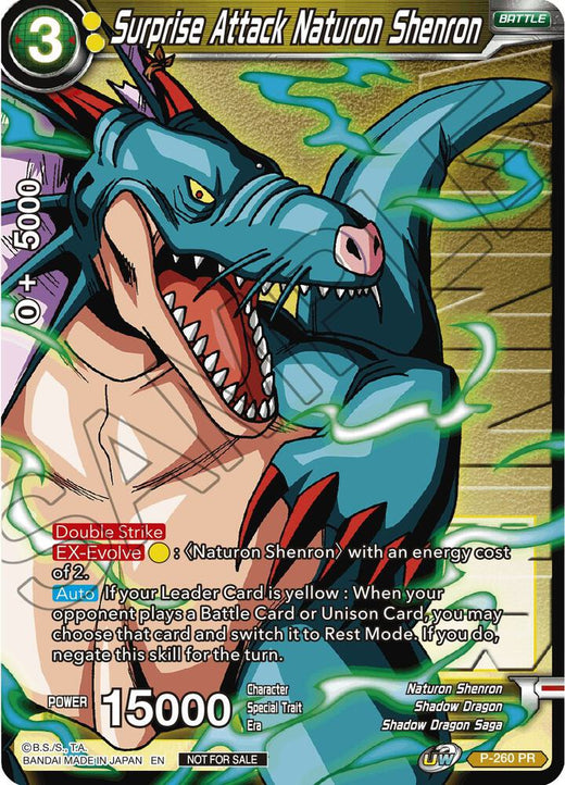 Surprise Attack Naturon Shenron (Winner Stamped) P-260 Promo