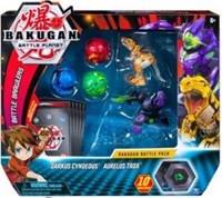 Bakugan Battle Pack 5-Pack - Darkus Cyndeous and Aurelus Trox