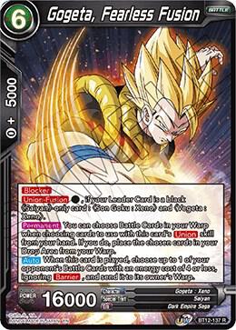 Gogeta, Fearless Fusion BT12-137 Rare