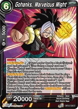 Gohanks, Marvelous Might BT12-138 Rare