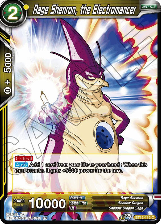 Rage Shenron, the Electromancer BT12-112 Common