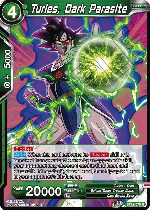 Turles, Dark Parasite BT12-079 Rare