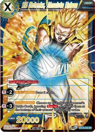 SS Gotenks, Absolute Unison (Winner Stamped) BT10-033 Super Rare