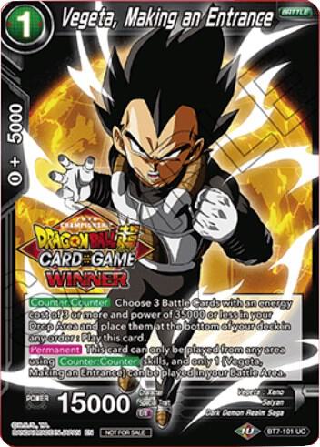 Vegeta, Making an Entrance (Top 16 Winner) BT7-101 Uncommon