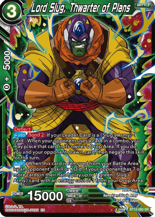 Lord Slug, Thwarter of Plans BT12-060 Super Rare