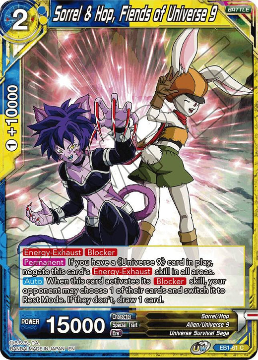 Sorrel & Hop, Fiends of Universe 9 EB1-61 Common