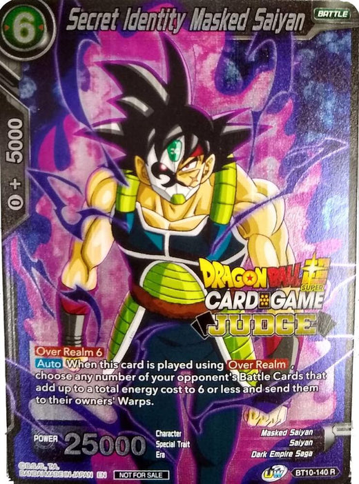 Secret Identity Masked Saiyan (Unison Warrior Series Tournament Pack Vol.3) (Judge) BT10-140 Promo