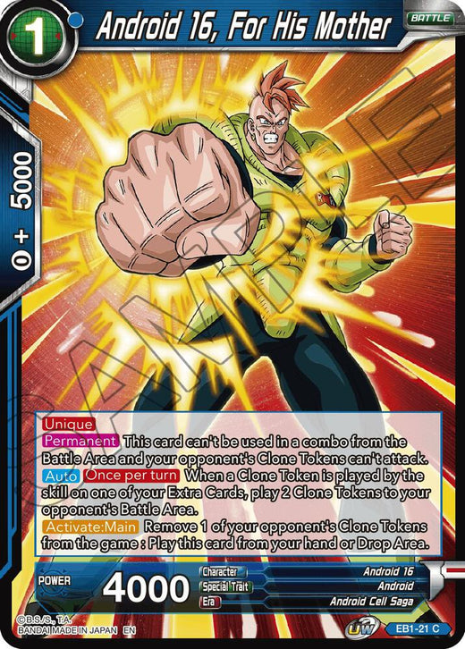 Android 16, For His Mother EB1-21 Common