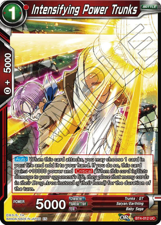 Intensifying Power Trunks (Reprint) BT4-012 Uncommon