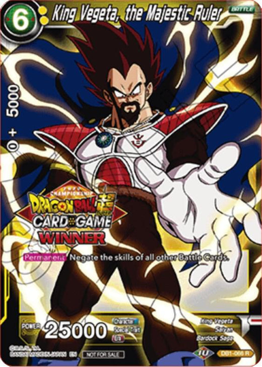 King Vegeta, the Majestic Ruler (Winner Stamped) DB1-066 Rare