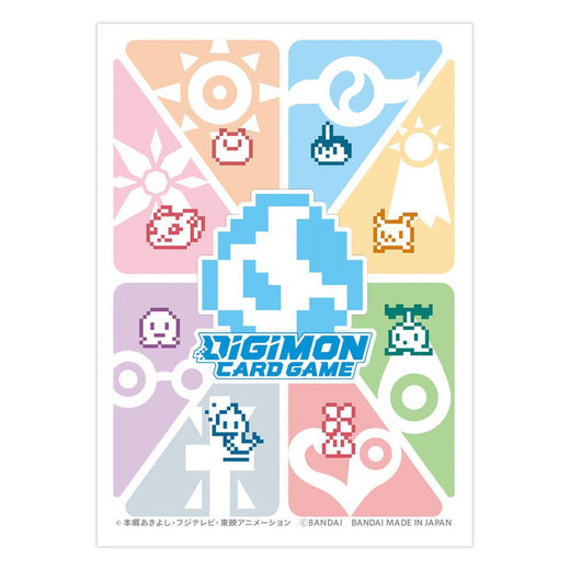 Digimon Card Game Official Sleeves - Digi-Egg Pixel Art (Tamer Evolution Box) (5-Pack)