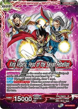 King Vegeta // King Vegeta, Head of the Saiyan Rebellion BT13-002 Common