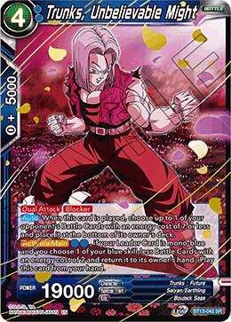 Trunks, Unbelievable Might BT13-042 Super Rare