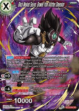 Black Masked Saiyan, Brawler from Another Dimension BT13-004 Super Rare