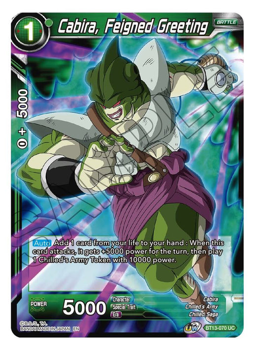 Cabira, Feigned Greeting BT13-070 Uncommon