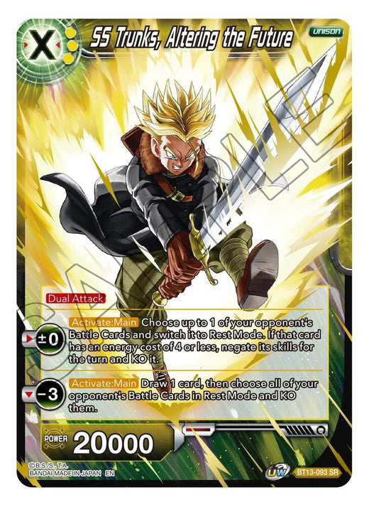 SS Trunks, Altering the Future BT13-093 Super Rare