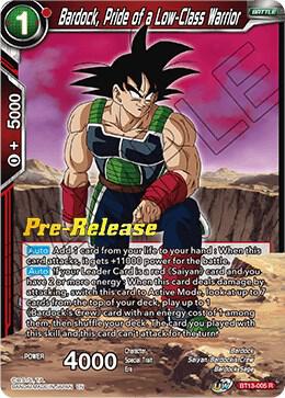 Bardock, Pride of a Low-Class Warrior BT13-005 Rare