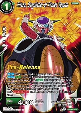 Frieza, Demolisher of Planet Vegeta BT13-078 Uncommon