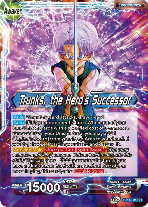 Trunks // Trunks, the Hero's Successor BT14-031 Uncommon