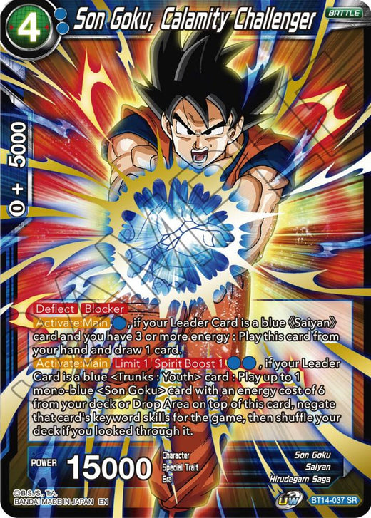 Son Goku, Calamity Challenger BT14-037 Super Rare