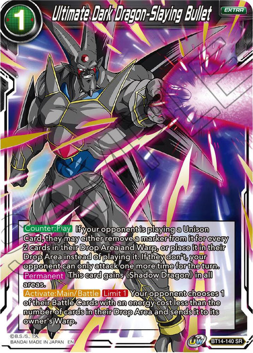 Ultimate Dark Dragon-Slaying Bullet BT14-140 Super Rare