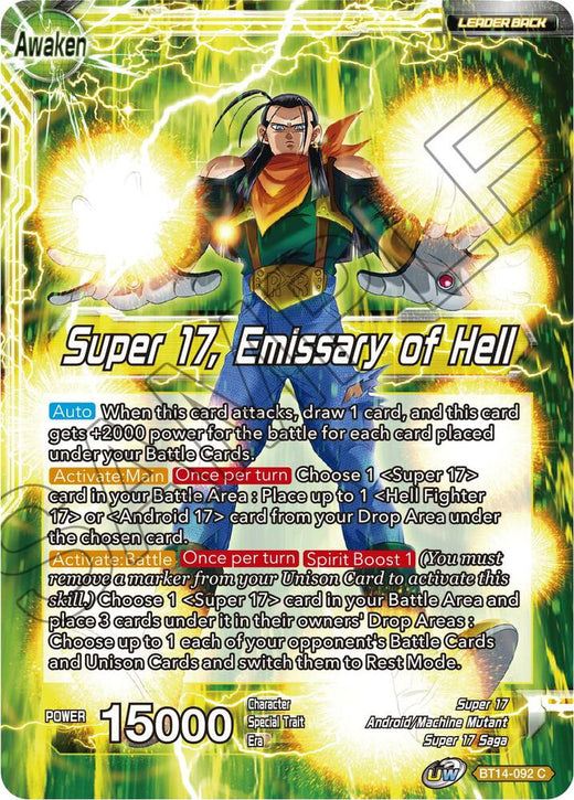 Super 17 // Super 17, Emissary of Hell BT14-092 Common