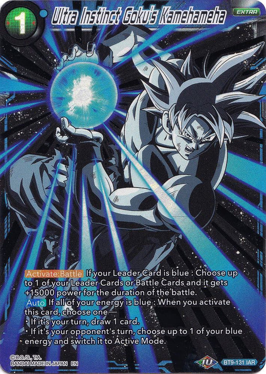 Ultra Instinct Goku's Kamehameha BT9-131 Iconic Attack Rare