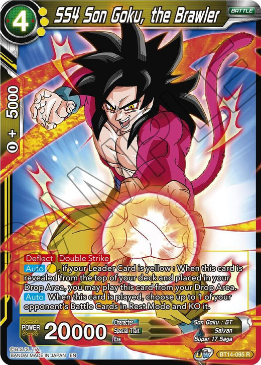 SS4 Son Goku, the Brawler BT14-095 Rare
