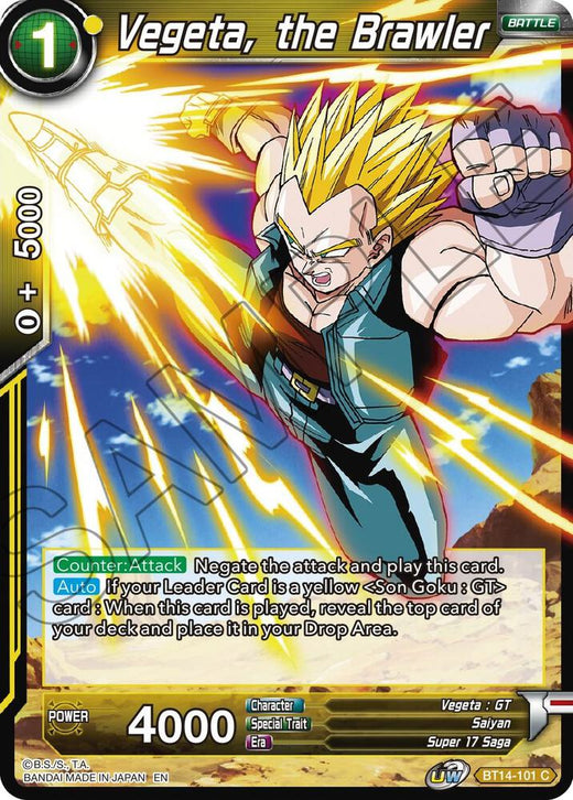 Vegeta, the Brawler BT14-101 Common