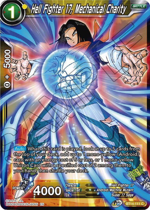 Hell Fighter 17, Mechanical Charity BT14-111 Common