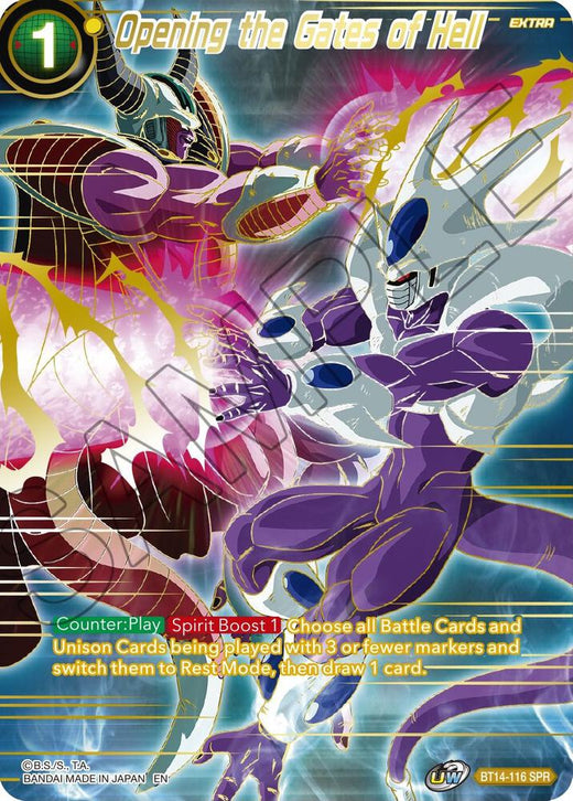 Opening the Gates of Hell (SPR) BT14-116 Special Rare