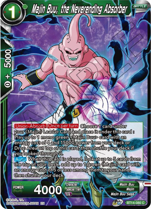 Majin Buu, the Neverending Absorber BT14-080 Common