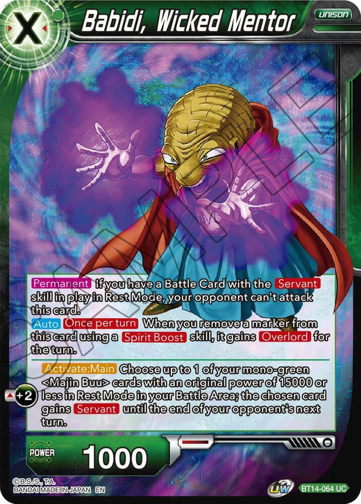 Babidi, Wicked Mentor BT14-064 Uncommon