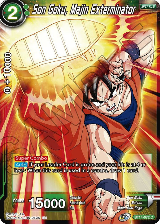 Son Goku, Majin Exterminator BT14-072 Common