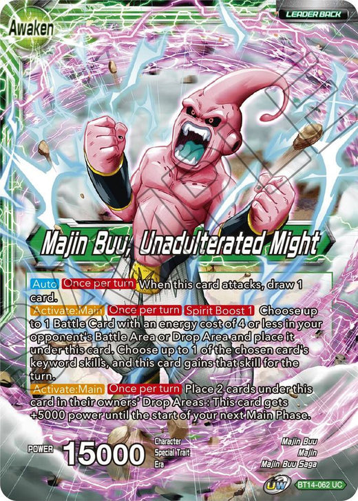 Majin Buu // Majin Buu, Unadulterated Might BT14-062 Uncommon
