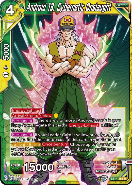 Android 13, Cybernetic Onslaught BT14-151 Rare