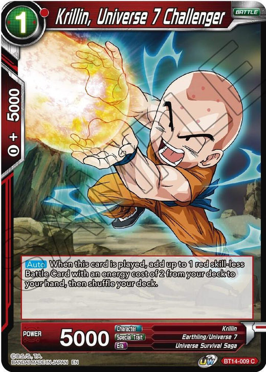 Krillin, Universe 7 Challenger BT14-009 Common