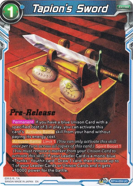 Tapion's Sword BT14-059 Uncommon