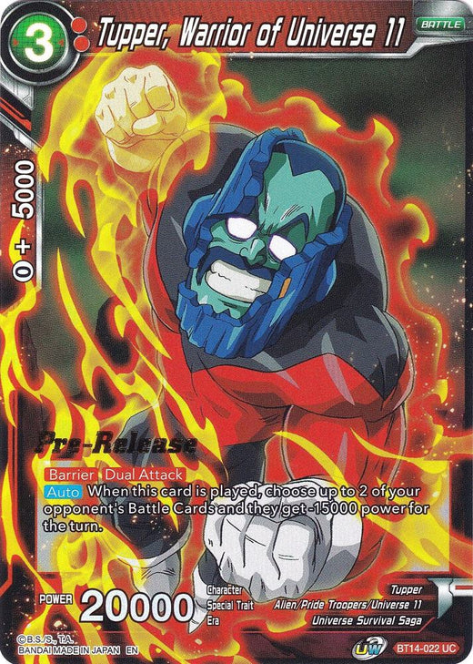 Tupper, Warrior of Universe 11 BT14-022 Uncommon