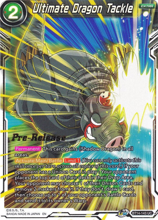Ultimate Dragon Tackle BT14-143 Uncommon