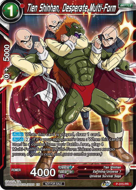 Tien Shinhan, Desperate Multi-Form P-315 Promo